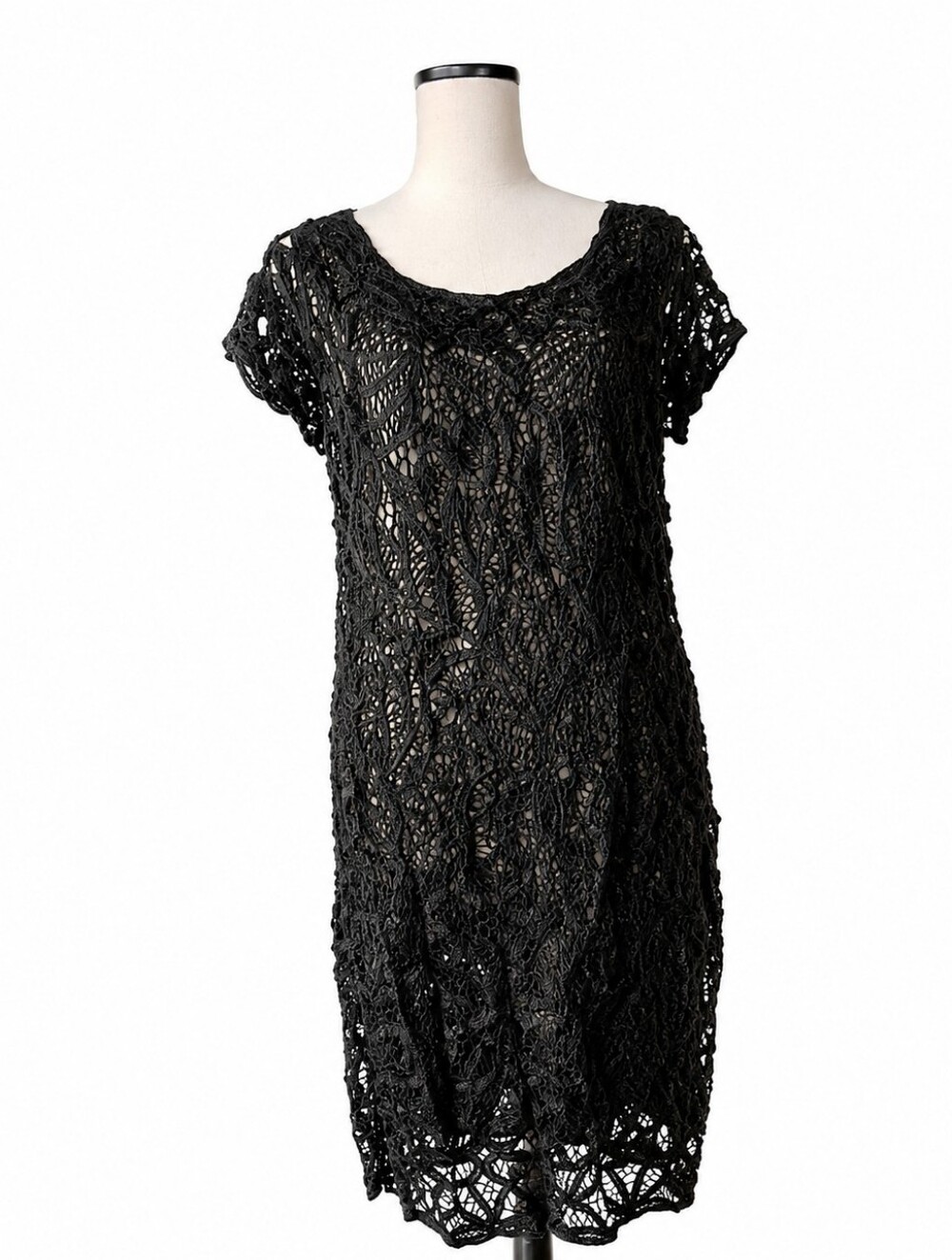 Vintage Carol Little Black Lace Dress